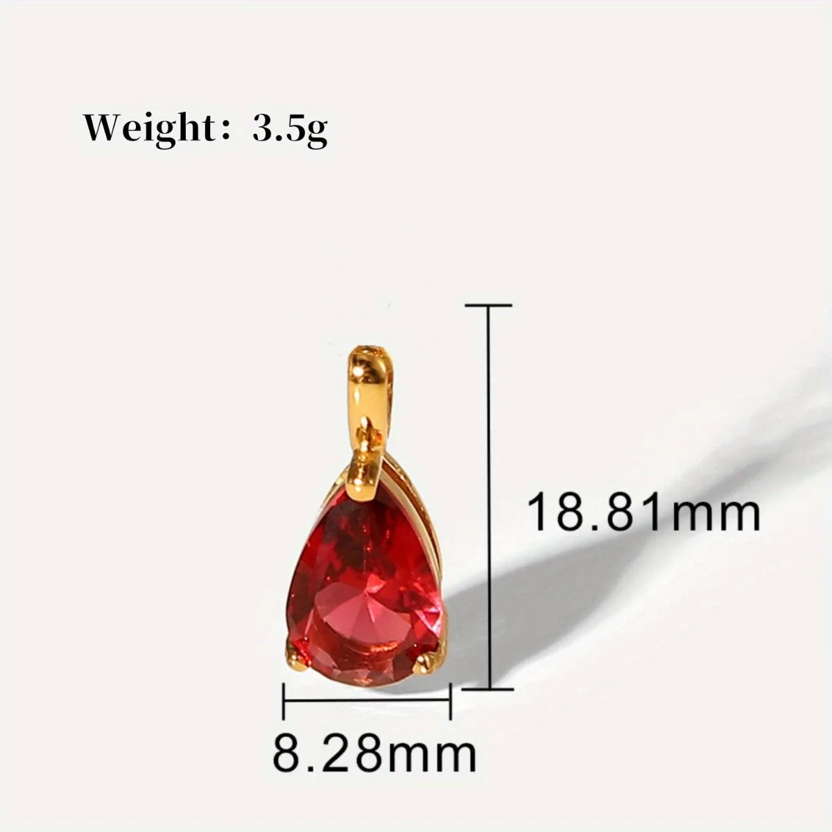December Birthstone Pendant Necklace