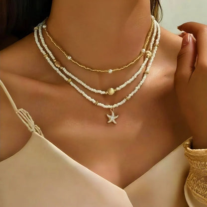 Boho Shell Starfish Choker
