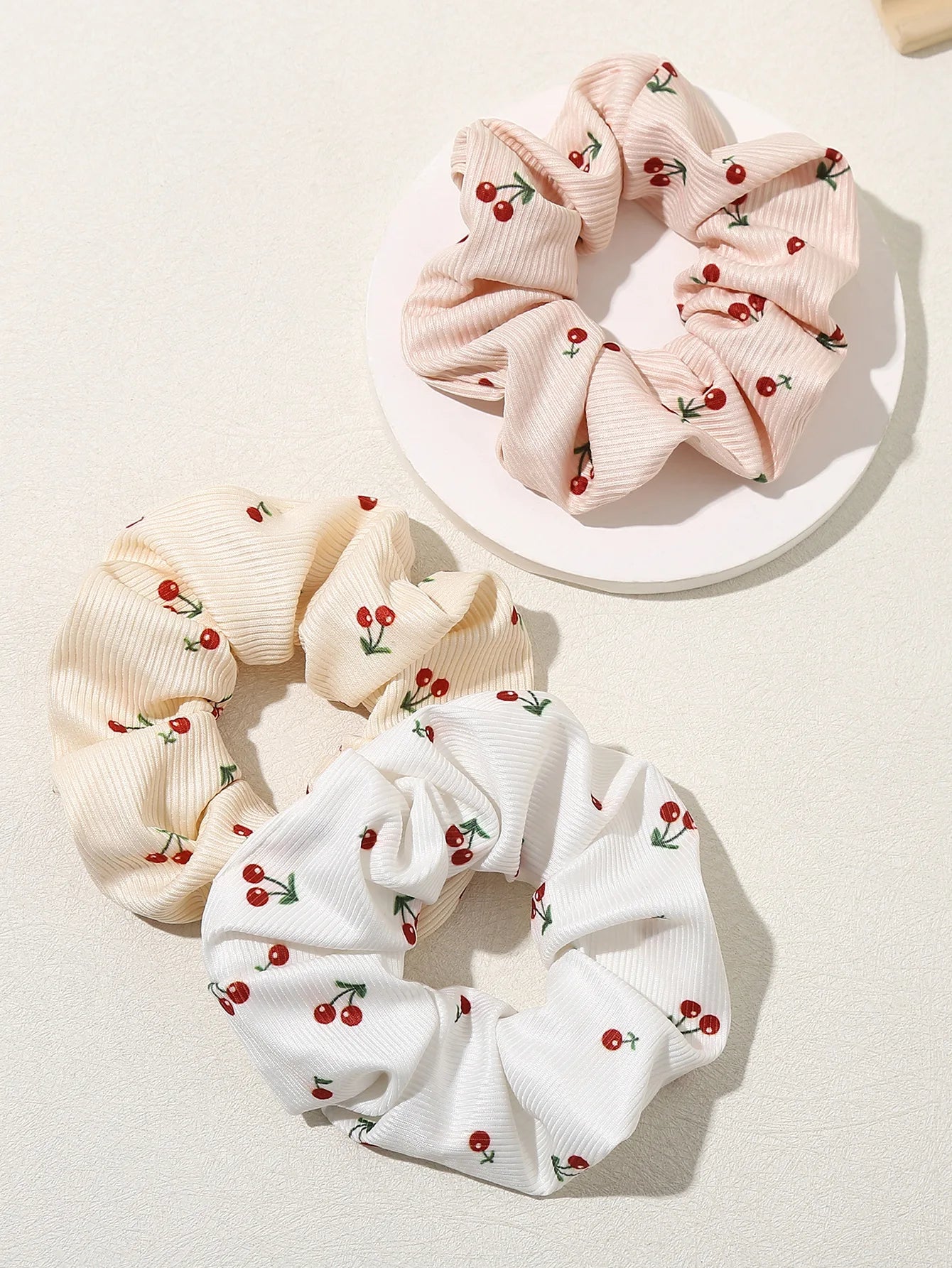 Cute Cherry Hair Scrunchie