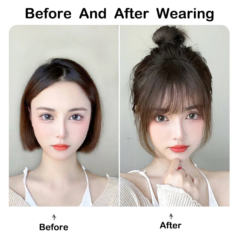 Clip-In Synthetic Air Bangs