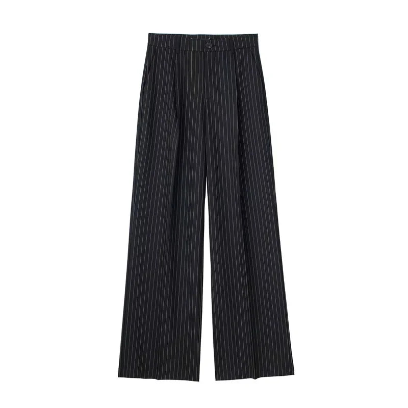 Women’s Striped Wide Leg Pants