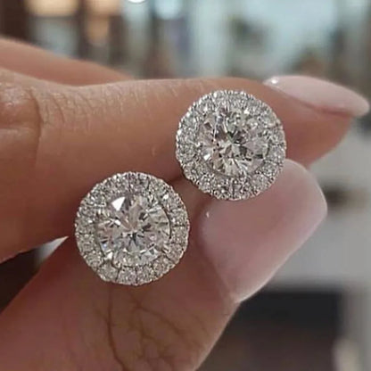 Korean Zircon Circle Studs