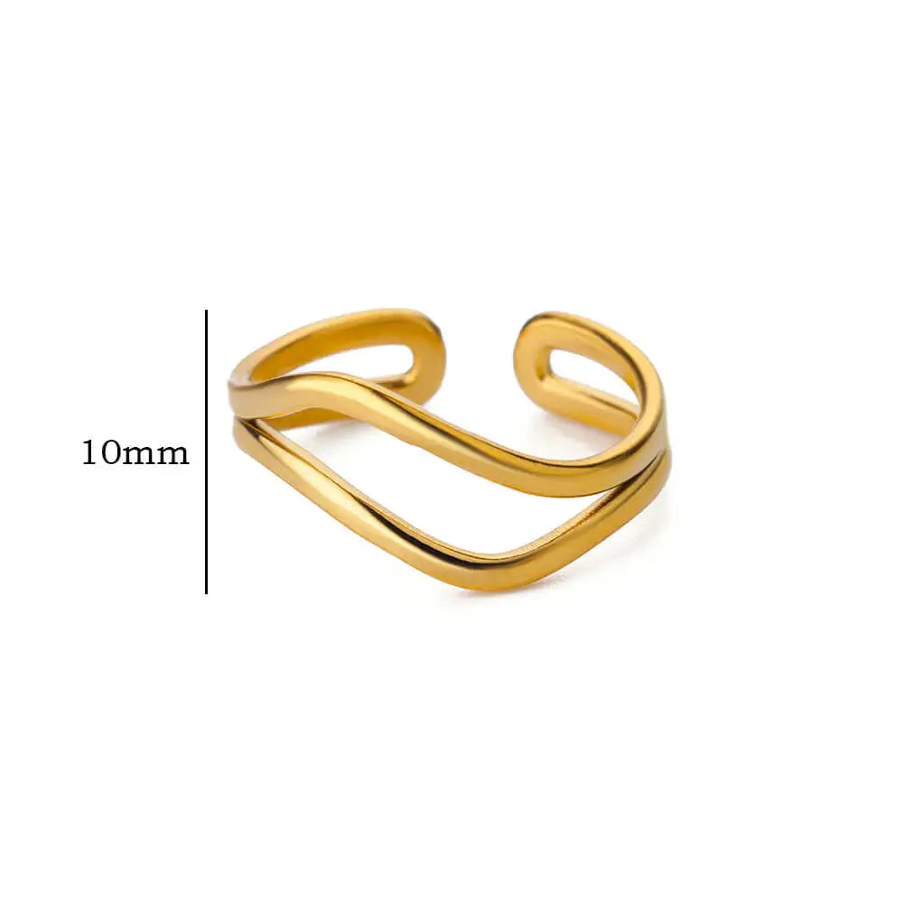 Minimalist Gold Open Ring
