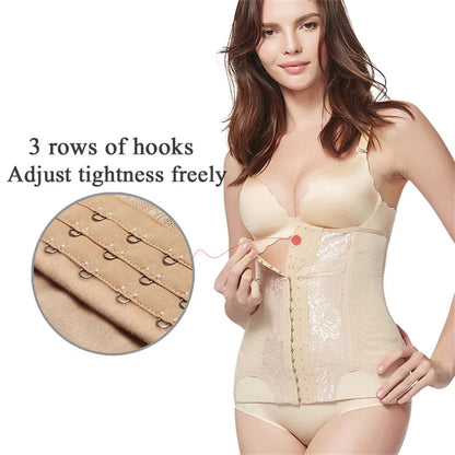 Mesh Embroidered Waist Trainer Corset