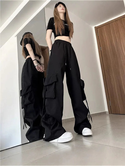 Y2K High Waist Cargo Pants