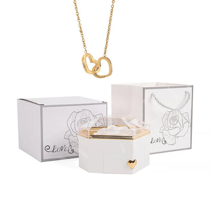 Custom Name Heart Necklace Gift Set