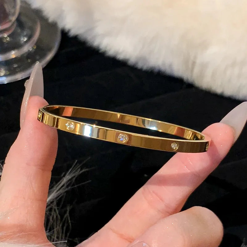 Gold Zircon Daily Bracelet