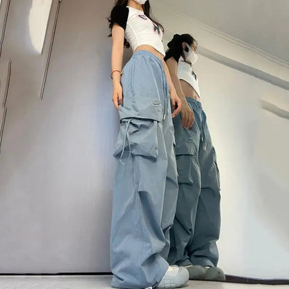 Y2K High Waist Cargo Pants