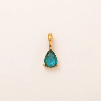 December Birthstone Pendant Necklace