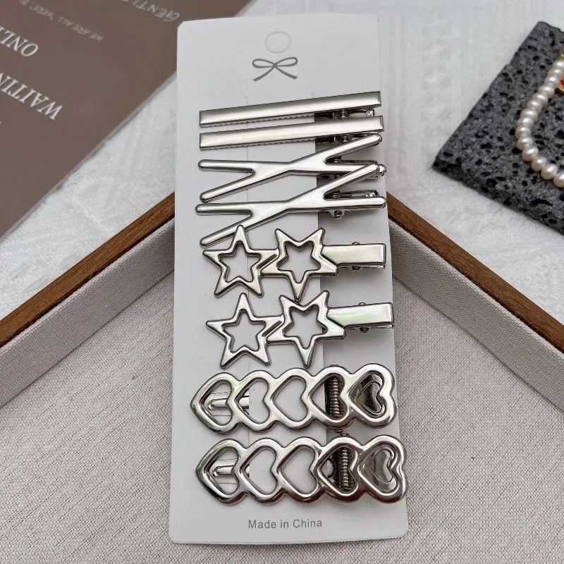 Y2K Silver Duckbill Hair Clip