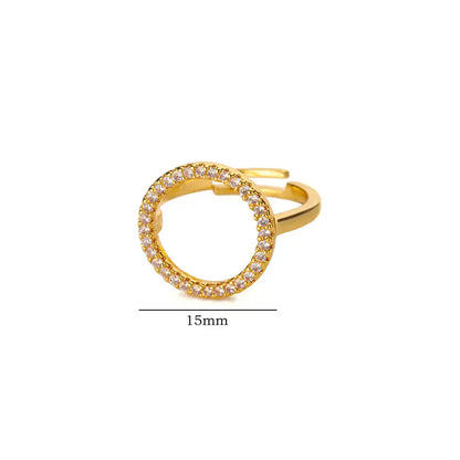 Zircon Hollow Round Ring