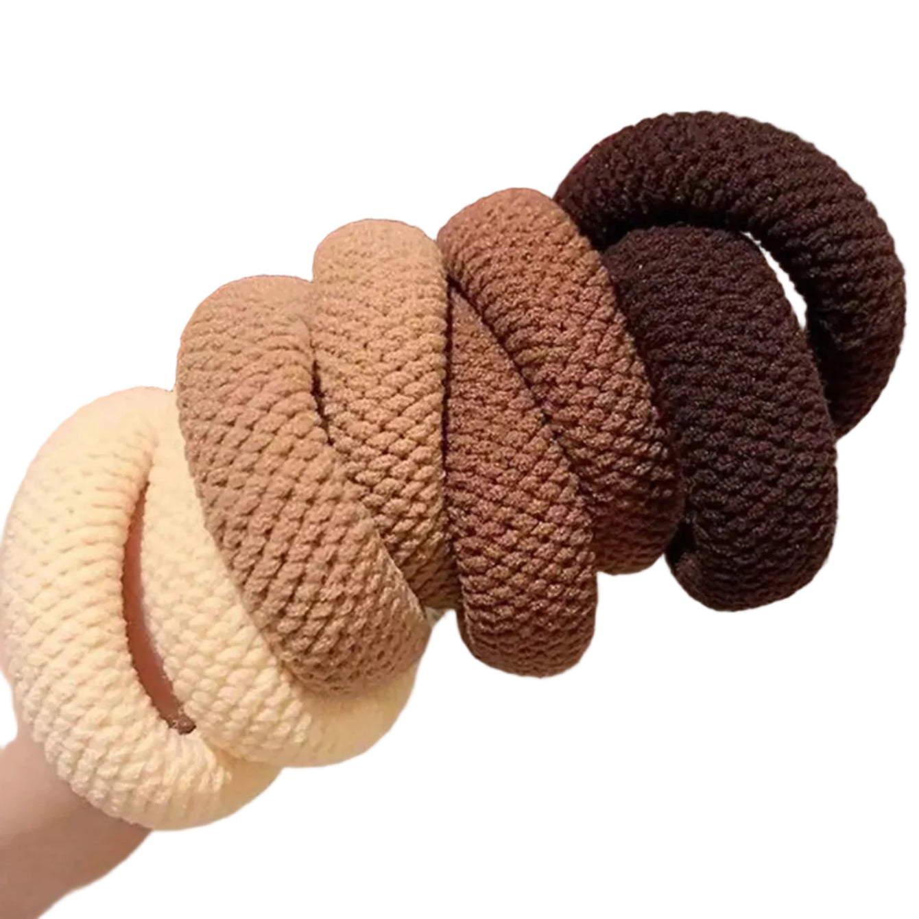 Mixed Color Thick Hair Scrunchies