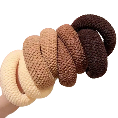 Mixed Color Thick Hair Scrunchies