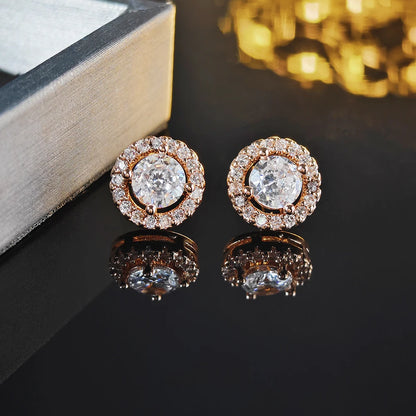 Korean Zircon Circle Studs