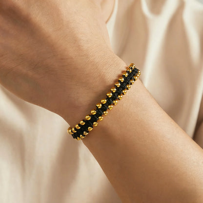 Handmade Gold Bead Bracelet