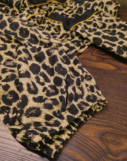 Leopard Print Pajama Set