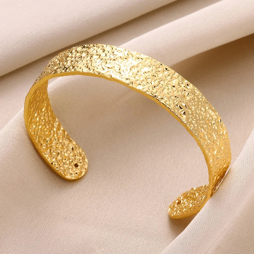 Classic Gold Open Cuff Bangle