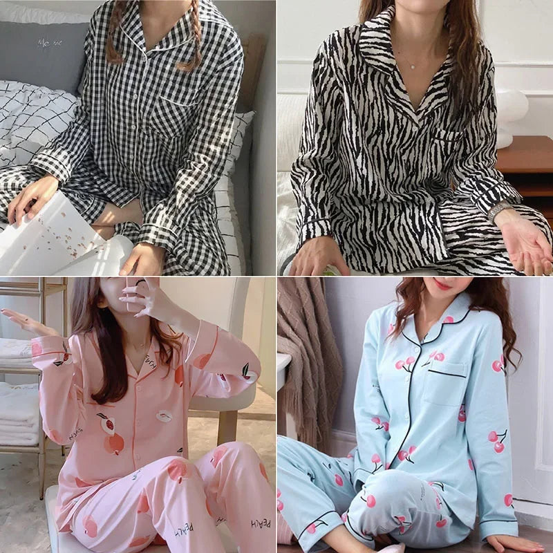 Striped Cherry Pajama Set