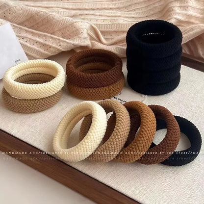 Mixed Color Thick Hair Scrunchies