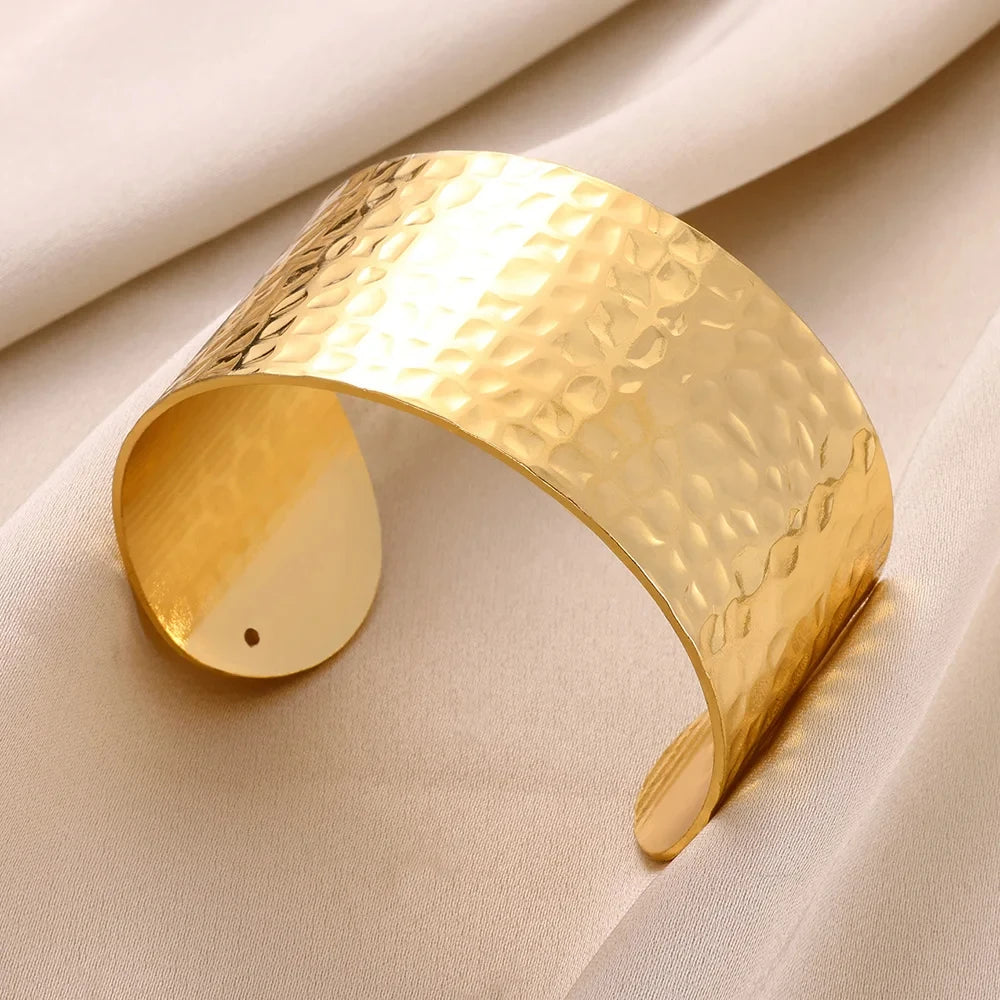 Classic Gold Open Cuff Bangle