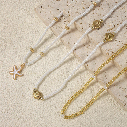 Boho Shell Starfish Choker