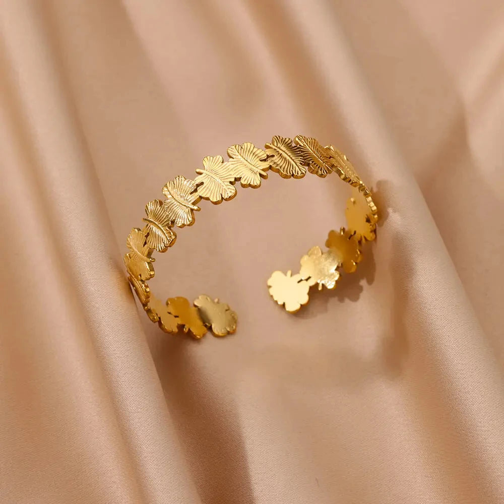 Classic Gold Open Cuff Bangle
