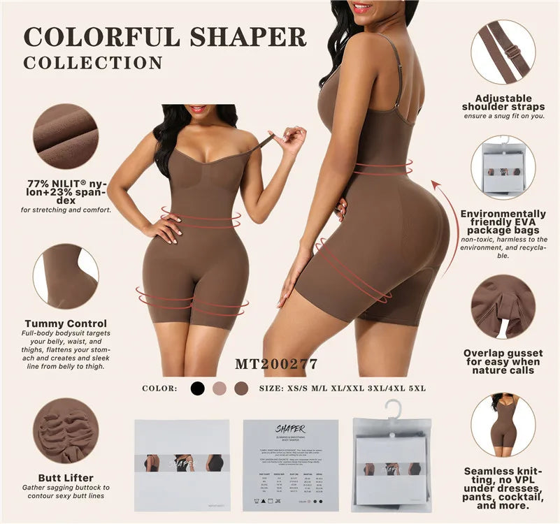 Seamless Push Up Shapewear Bodysuit