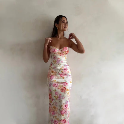 Floral Spaghetti Strap Mini Dress