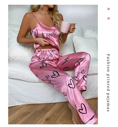 Women’s Satin Cami Pajama Set