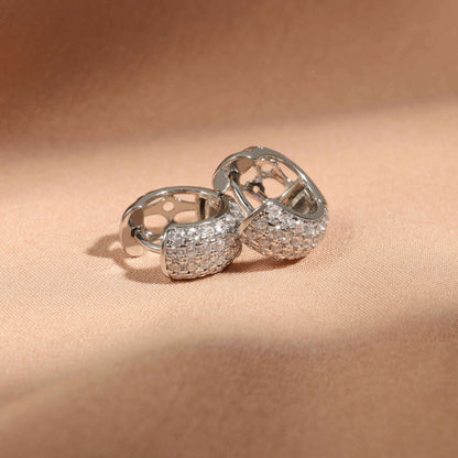 Love Round Zircon Earrings