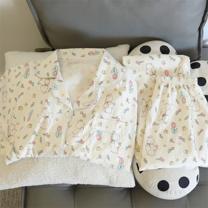 Cherry Print Pajama Set