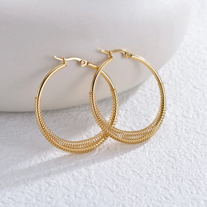 Geometric Gold Stainless Earrings