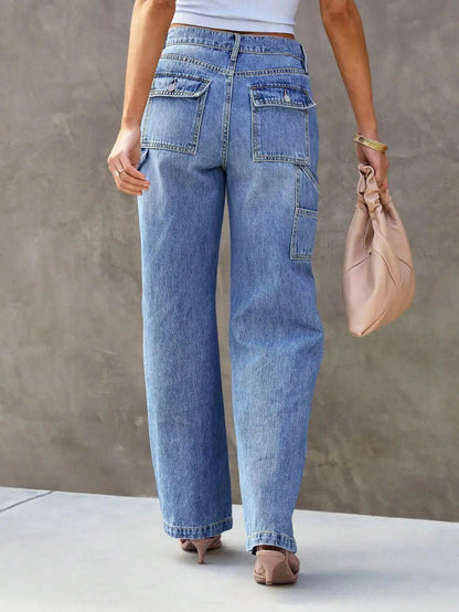 Light Blue Wide Leg Jeans
