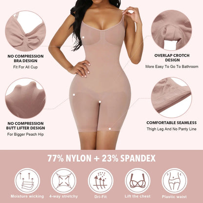 Seamless Push Up Shapewear Bodysuit