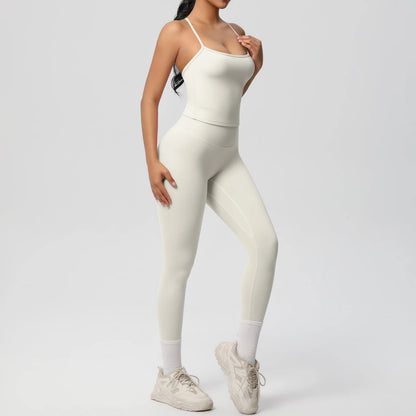 Halter Yoga Top & Shorts Set