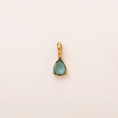 December Birthstone Pendant Necklace