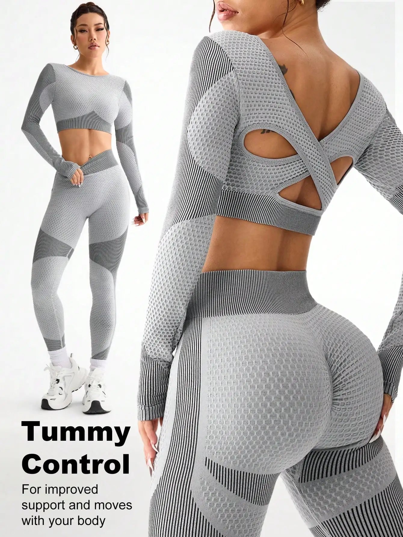 2PCS Seamless Fitness Suit