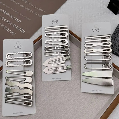 Y2K Silver Duckbill Hair Clip