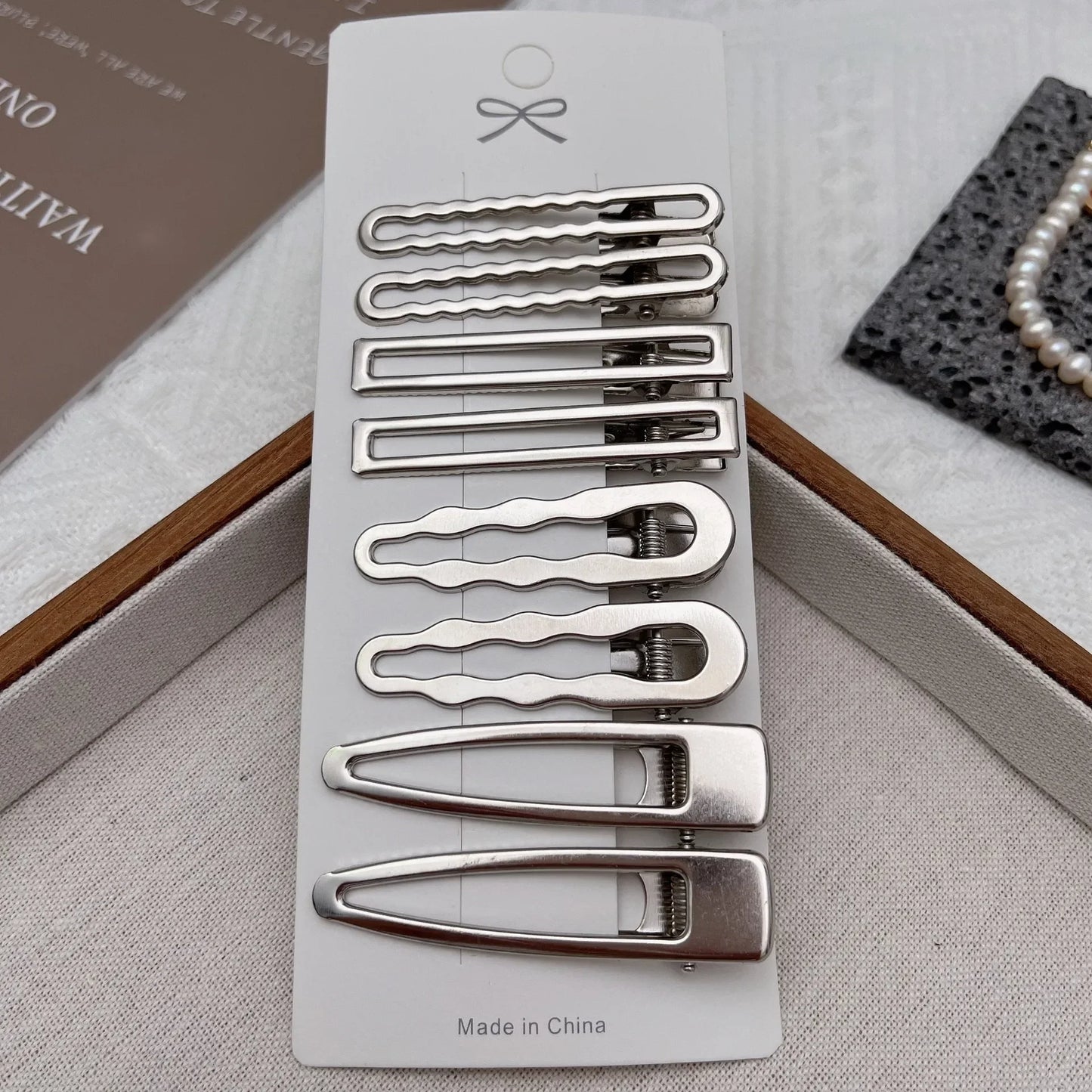 Y2K Silver Duckbill Hair Clip