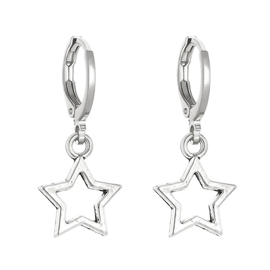 Mini Star Hoop Earrings