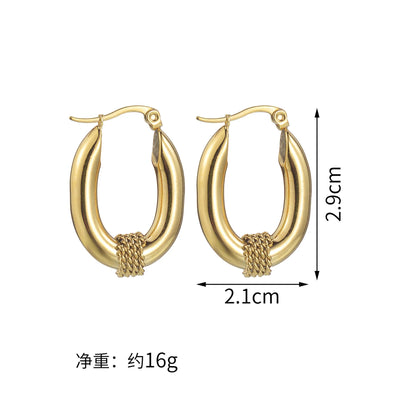 Geometric Gold Stainless Earrings
