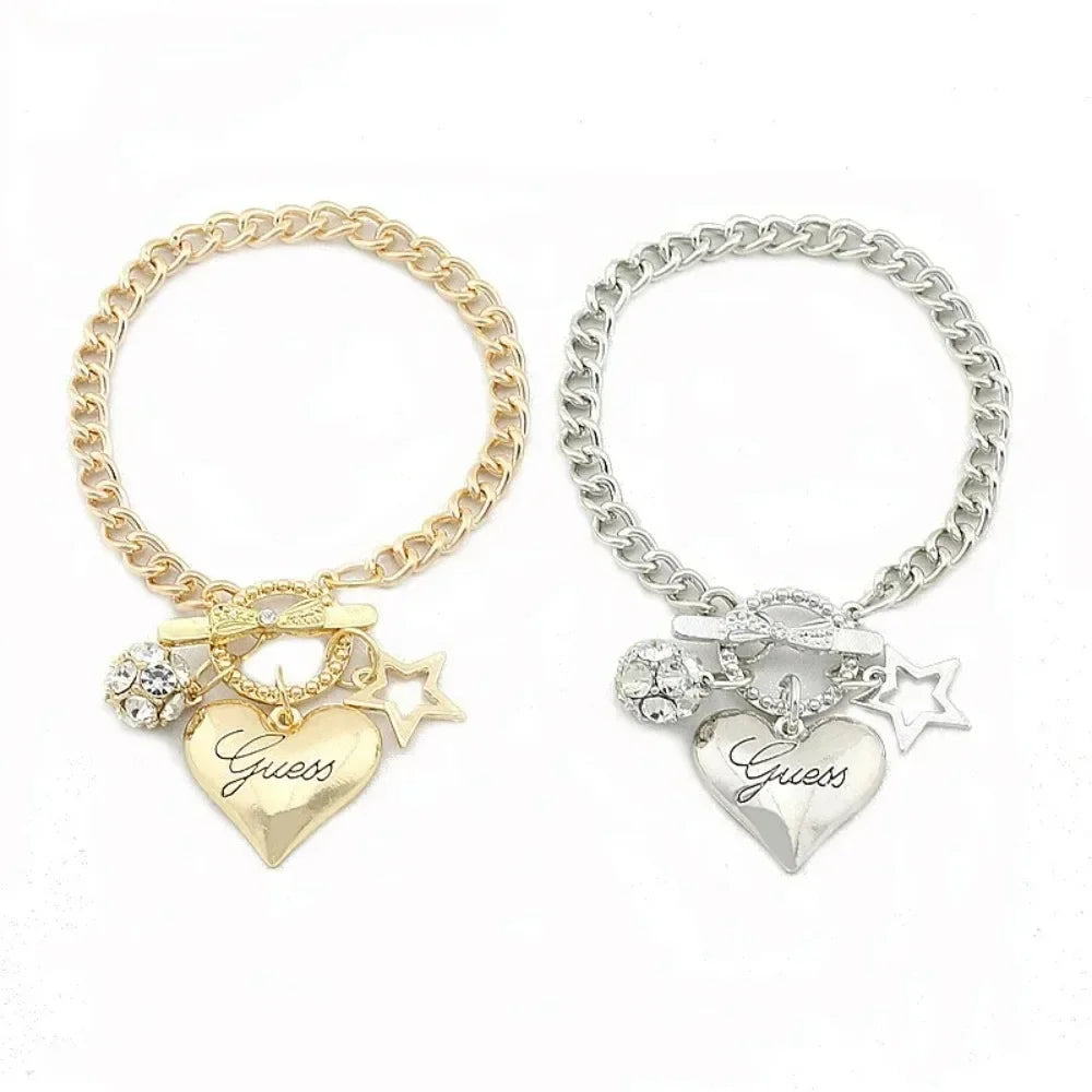 Love Heart Charm Bracelet
