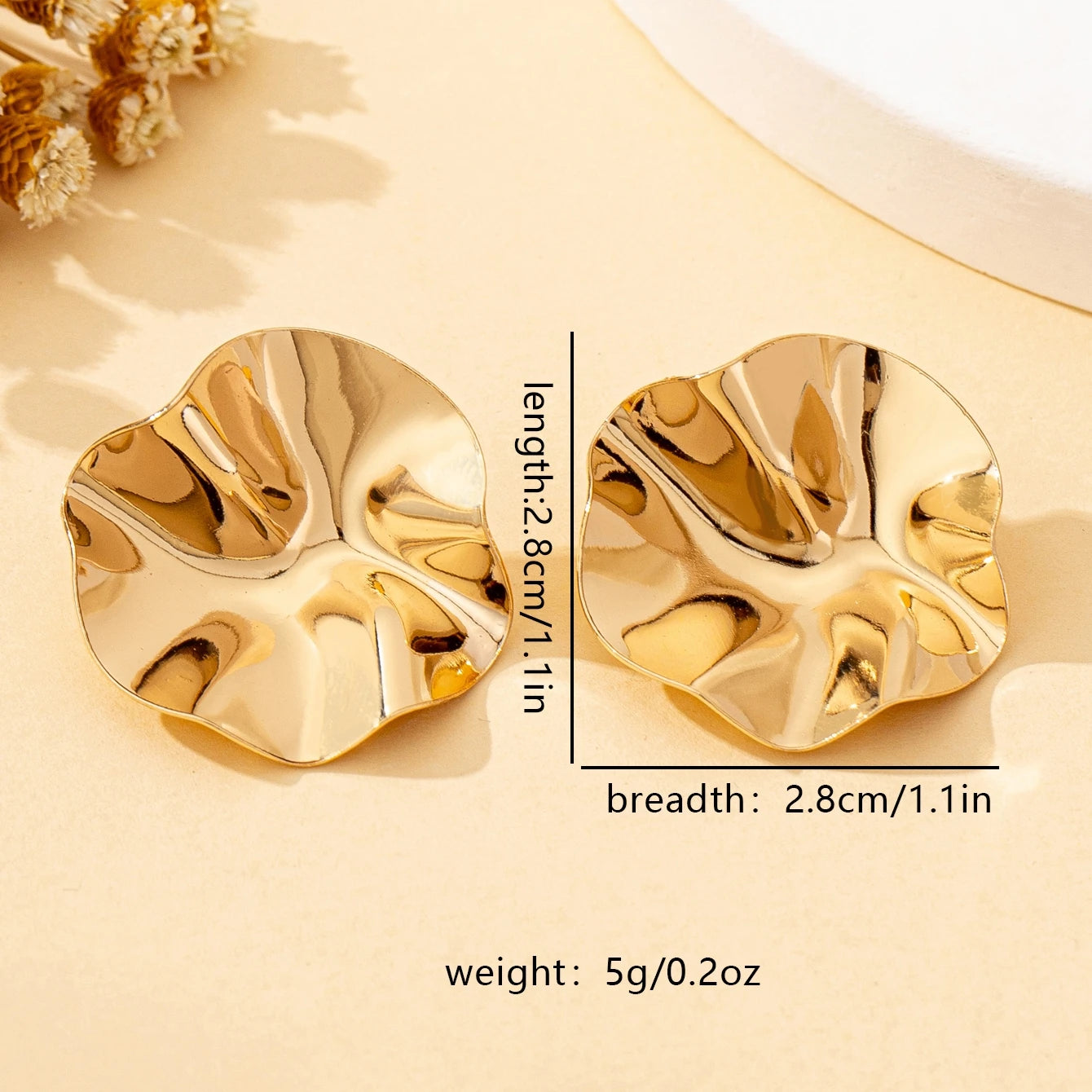 Irregular Round Metal Studs