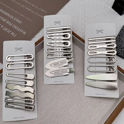 Y2K Silver Duckbill Hair Clip