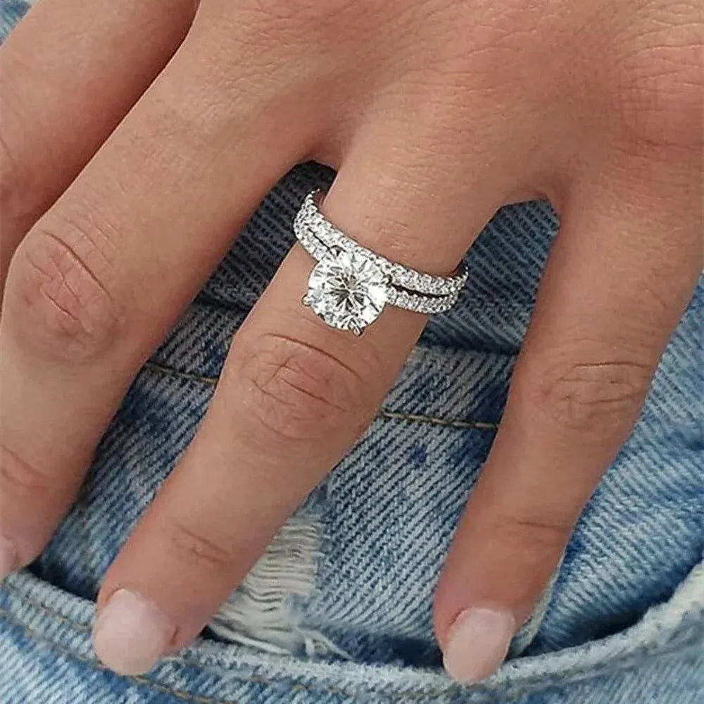 Elegant CZ Statement Ring