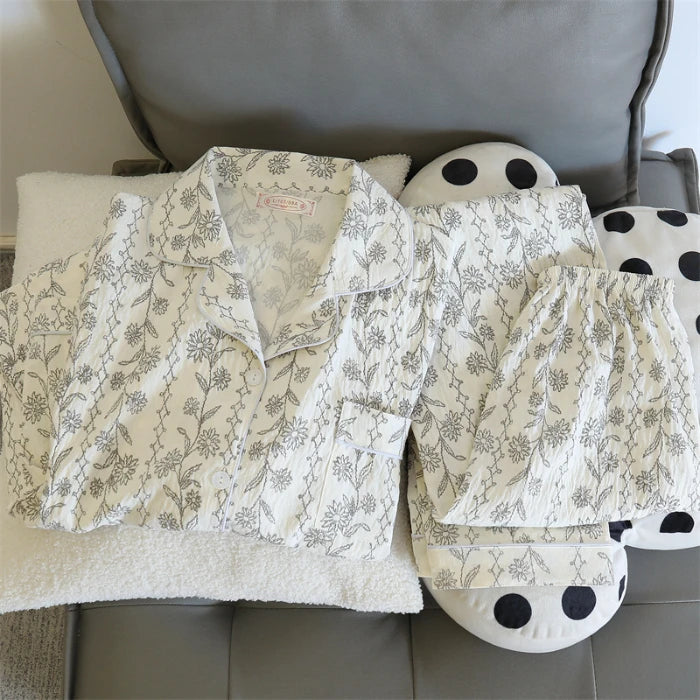 Cherry Print Pajama Set