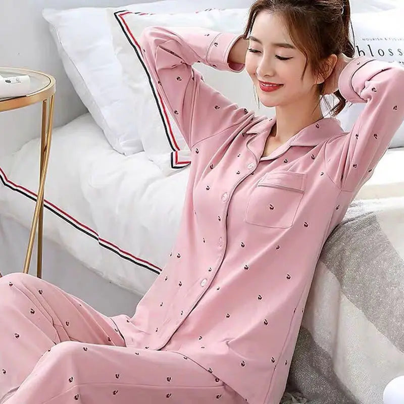 Long Sleeve Homewear Pajama Set