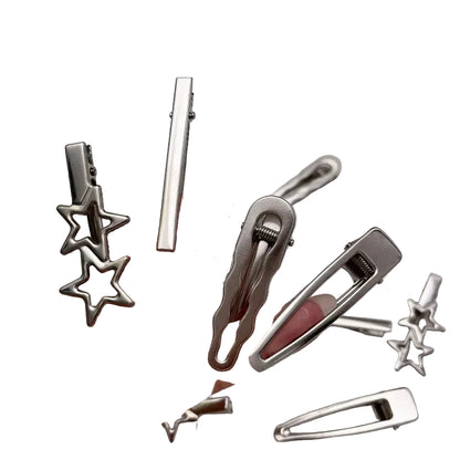 Y2K Silver Duckbill Hair Clip