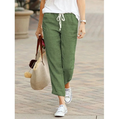 Y2K Black Cotton Drawstring Pants
