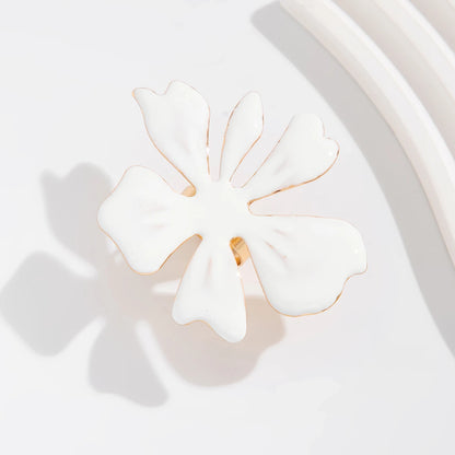 Floral Drip Oil Adjustable Ring